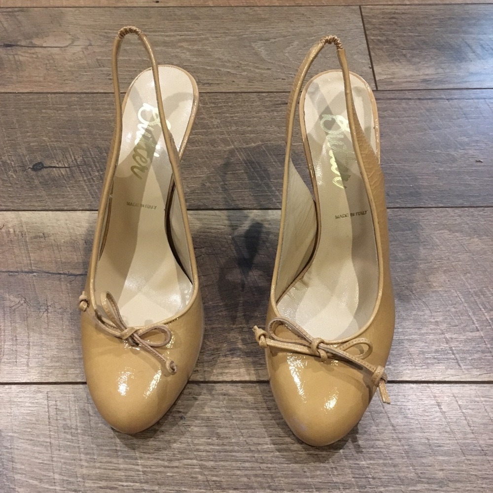Butter Slingback Heels - Picture 2 of 4